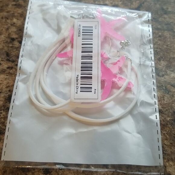 ❤ Starfish Pink Jewelry Set - Picture 3 of 5